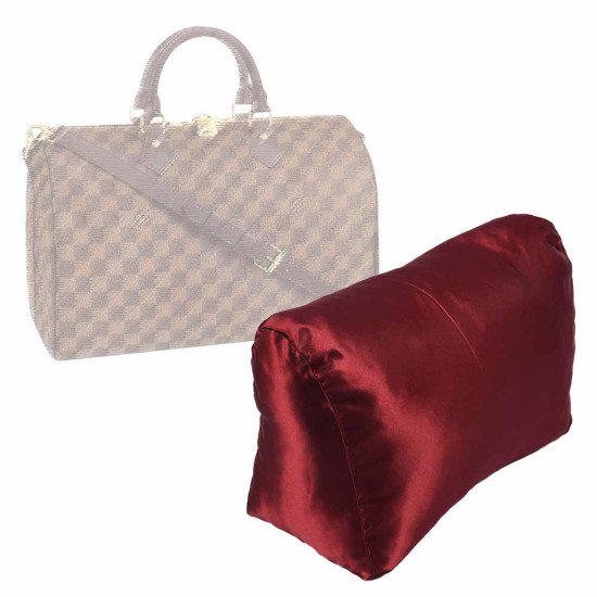 Burgundy lv store bag